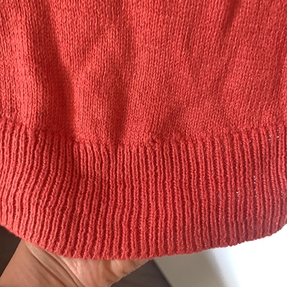 Pumpkin / muted tangerine-colored sweater - If it Were Me Sweater size S - Picture 8 of 10